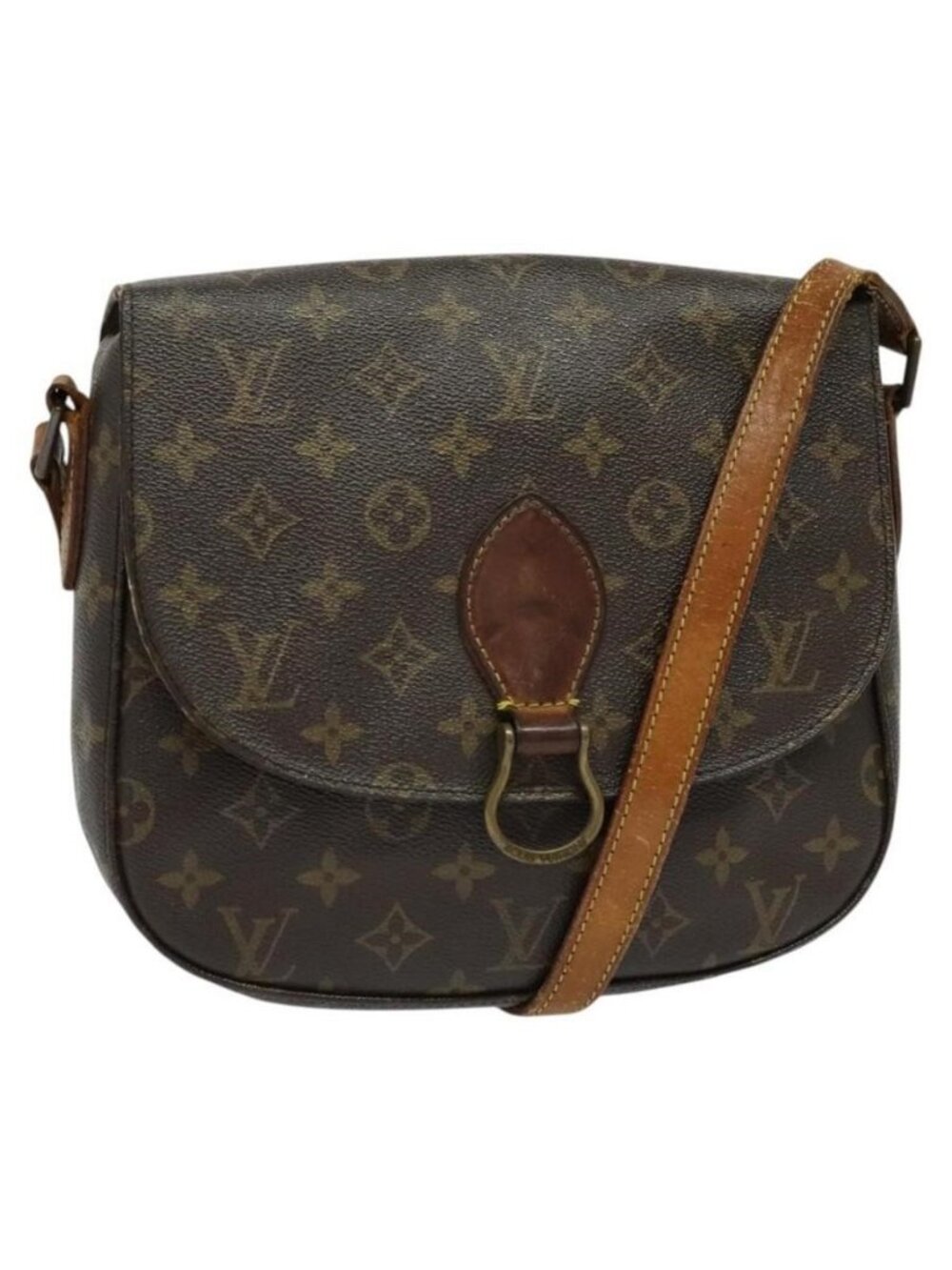 Authentic LOUIS VUITTON Monogram Saint Cloud GM Shoulder Bag M51242 LV